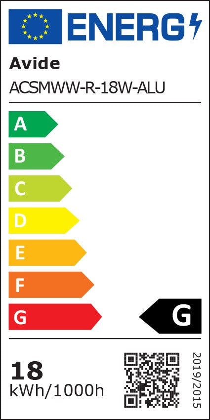 Avide 81949 Stropna svetilka SMD LED 18W WW 1480 lm