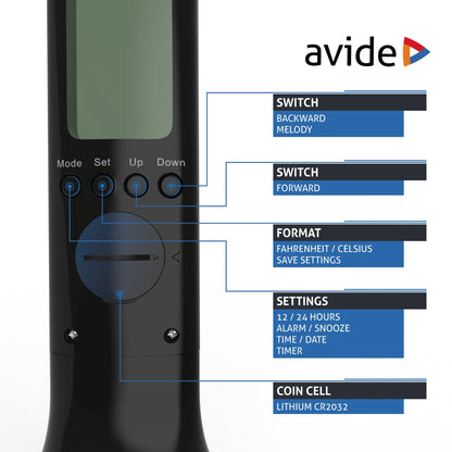 Avide 287804 Namizna svetilka Calendar LED RGB 4W NW 250 lm