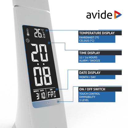 Avide 280515 Namizna svetilka LED Bussines Leather Calendar 6W NW